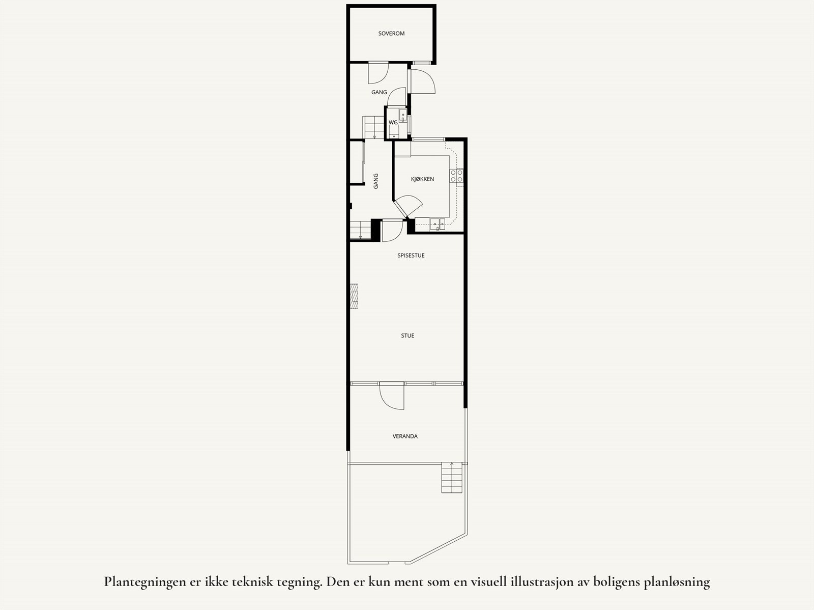 Plantegning - 1. etasje. Husk å melde deg på visning. Galleribilde
