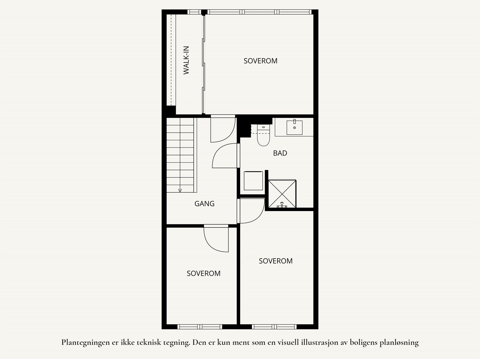 Plantegning - 2. etasje. Galleribilde
