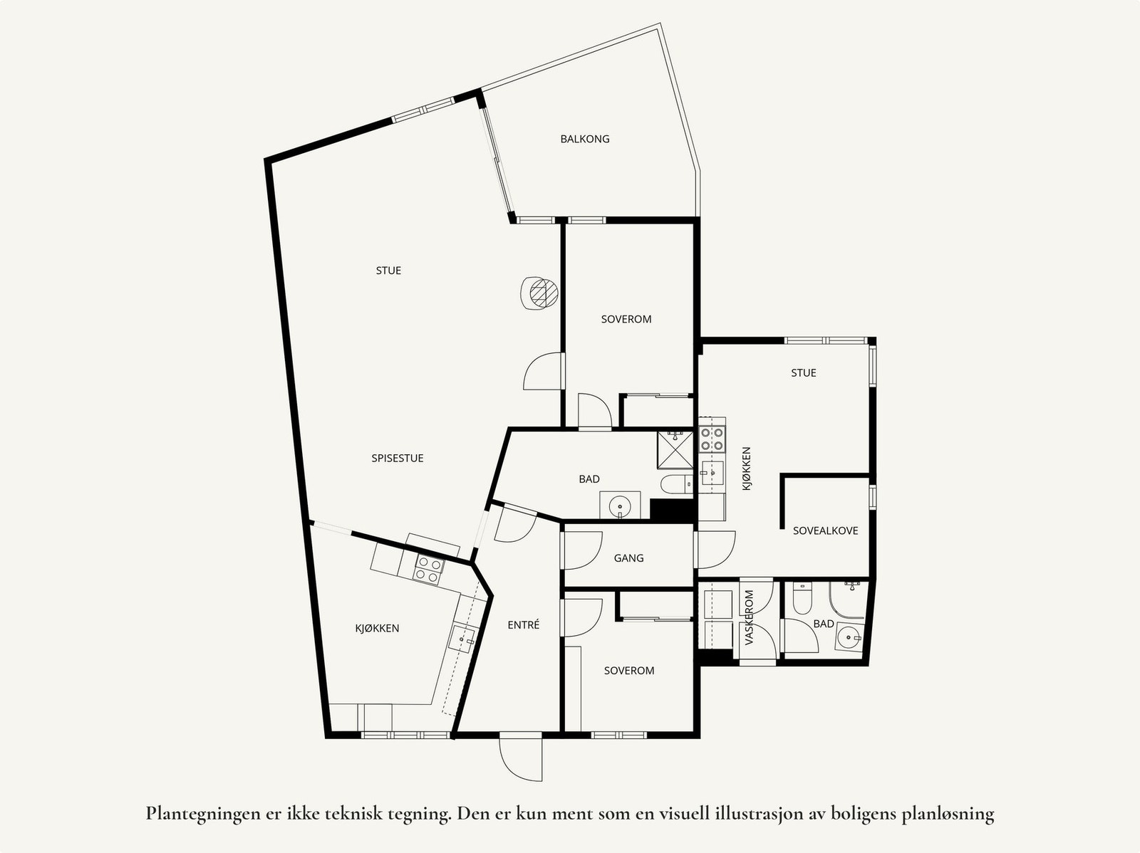 Planskisse 3. etasje Galleribilde