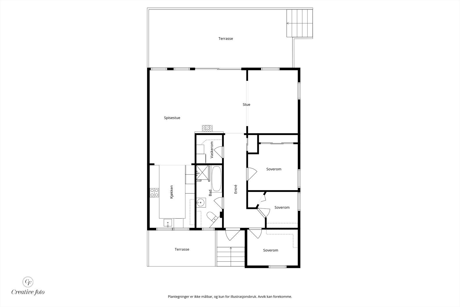 Veiledende plantegning - Ikke målbar Galleribilde