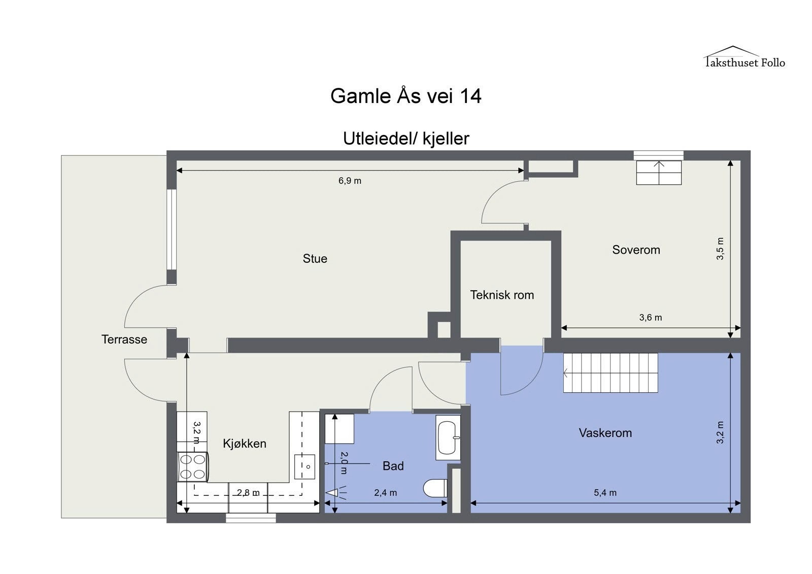 Plantegning - Utleiedel/Kjeller Galleribilde