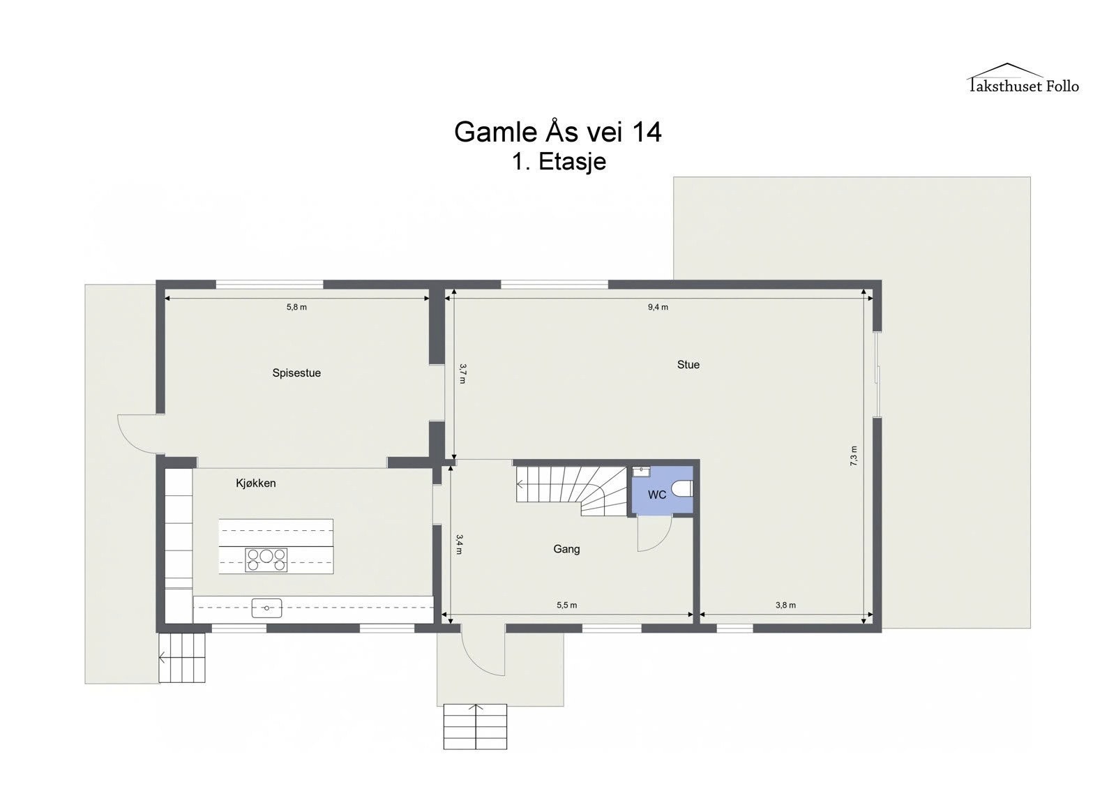 Plantegning - 1 Etasje Galleribilde