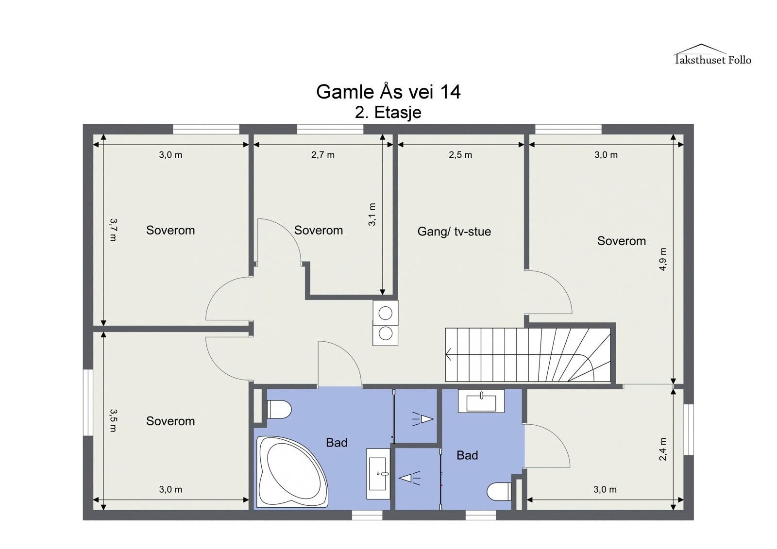 Plantegning - 2.Etasje Galleribilde