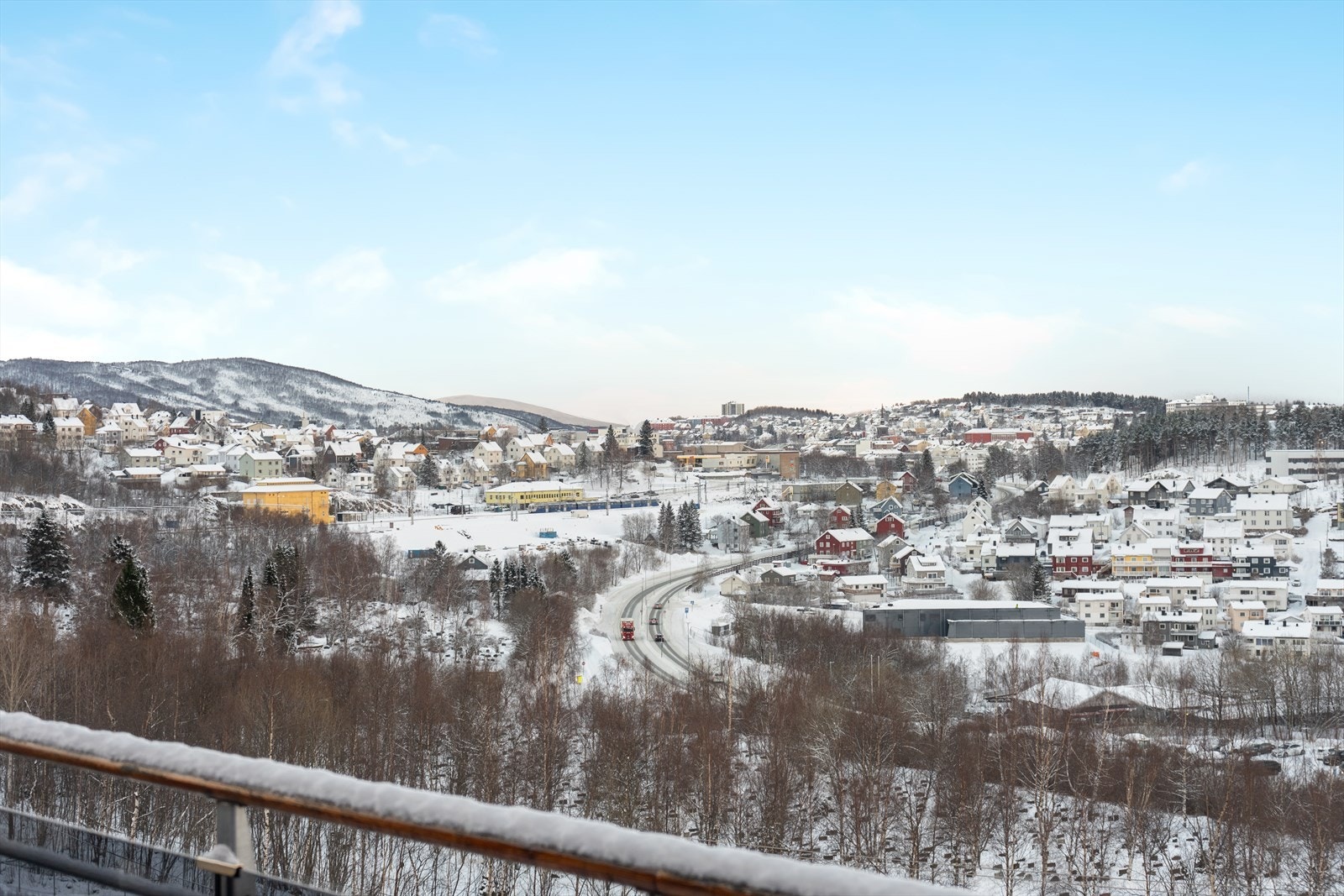 Utsikt fra balkong Galleribilde