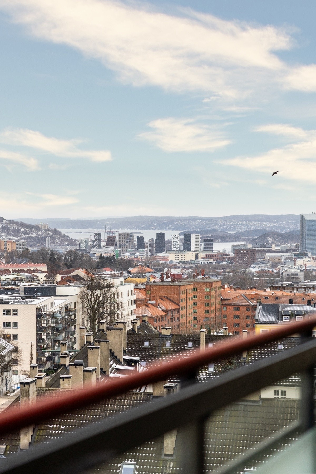 Her får du en fantastisk utsikt over fjorden. Galleribilde