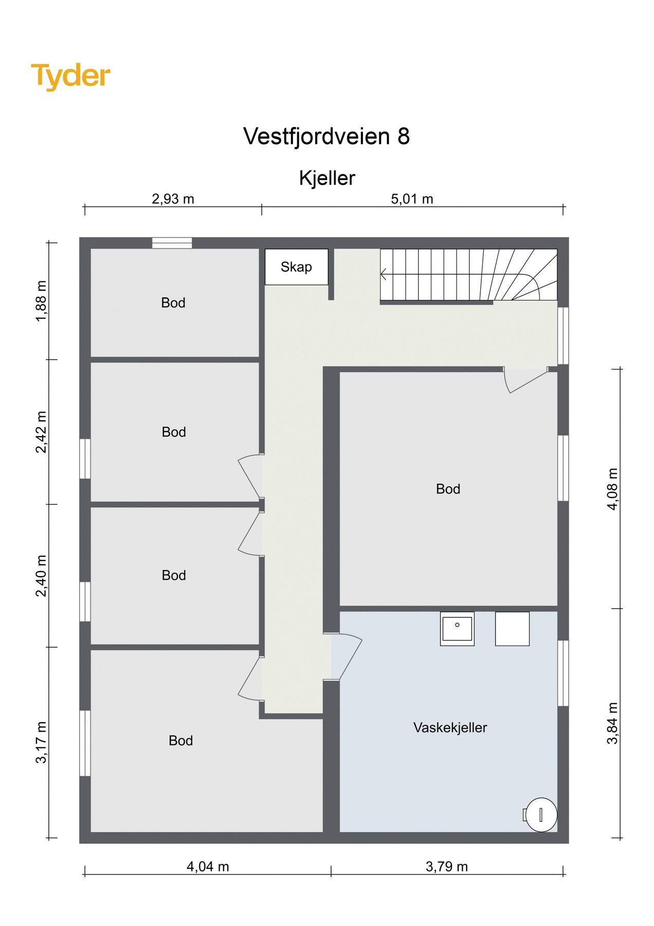 Plantegning kjeller Galleribilde