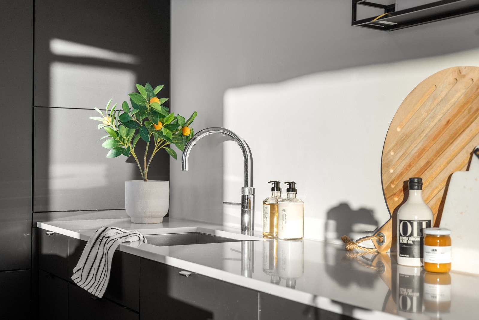 Kjøkkenkran med Quooker for kokende vann Galleribilde