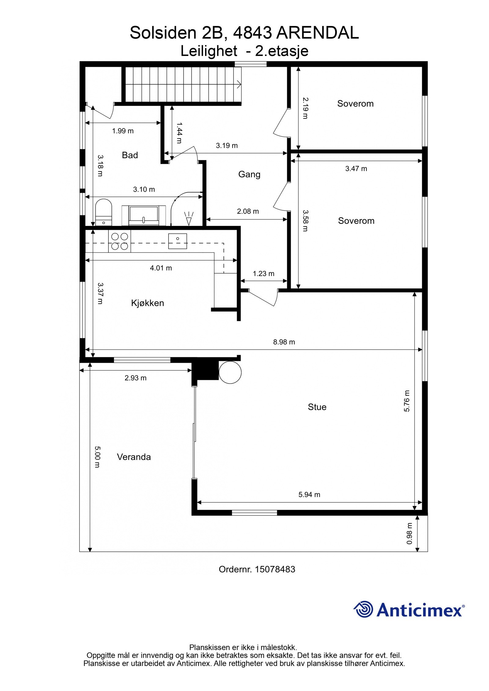 Plantegning - 2.etasje Galleribilde