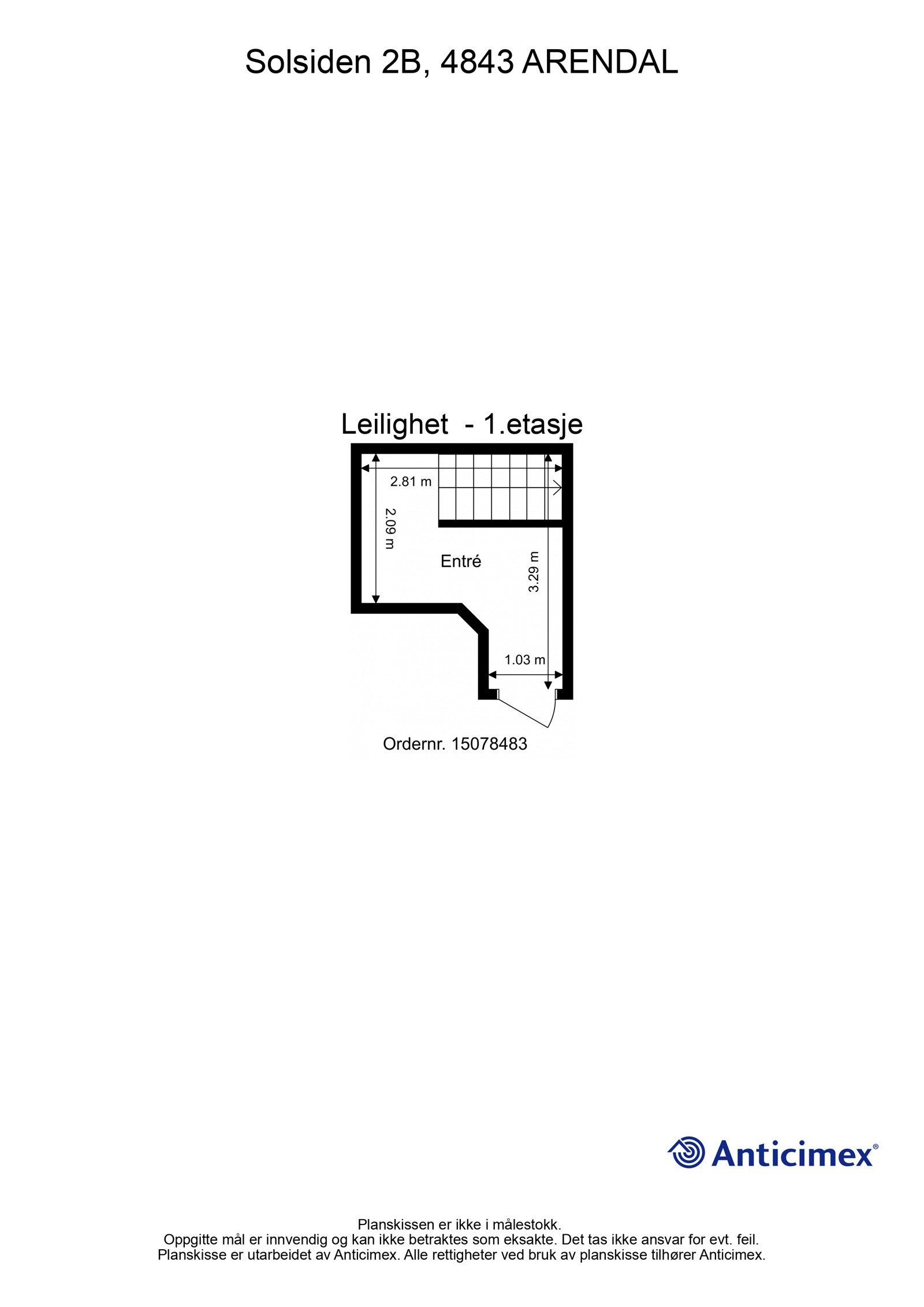 Plantegning - 1.etasje Galleribilde