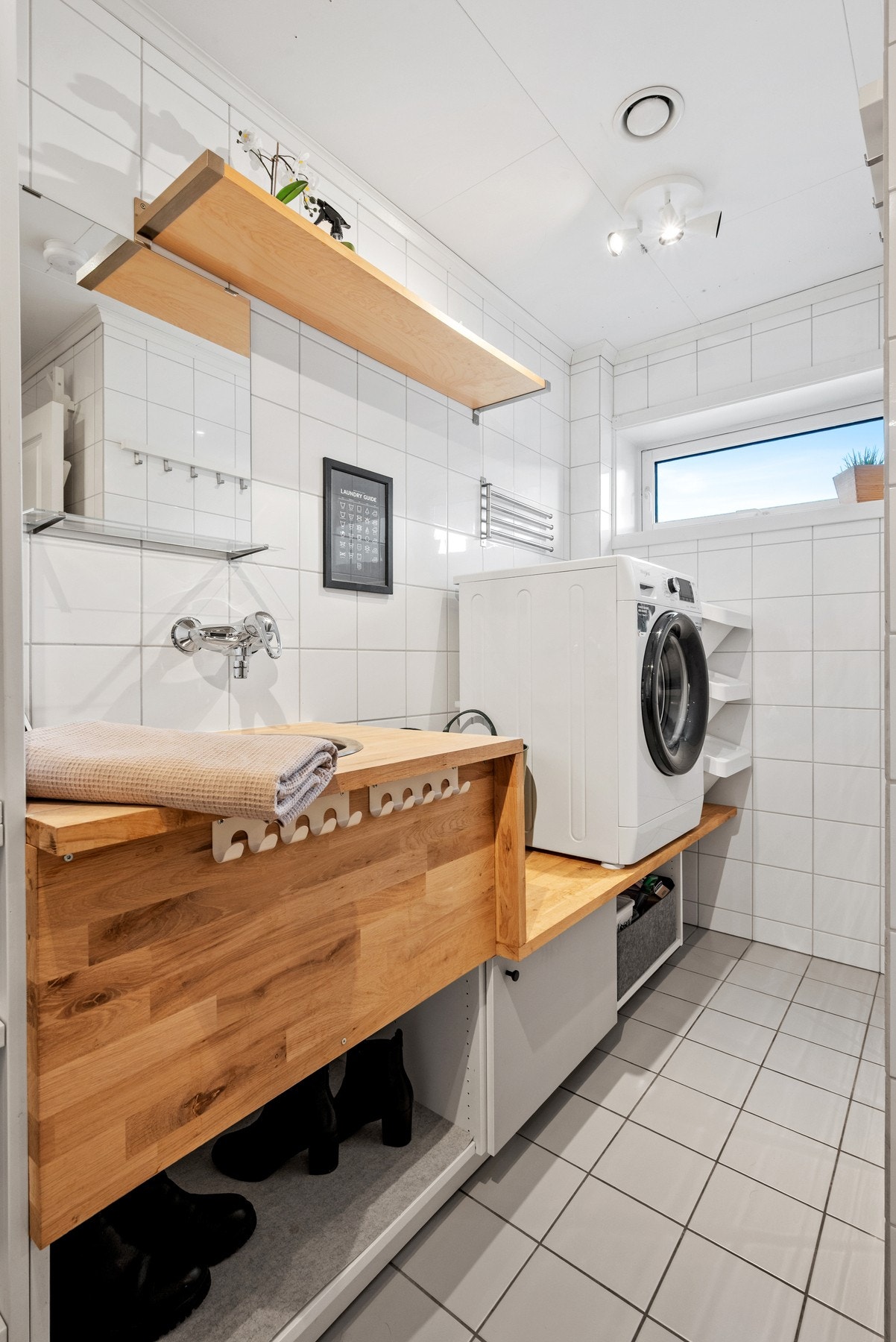 Vaskerommet er på 6,5 kvm. Galleribilde