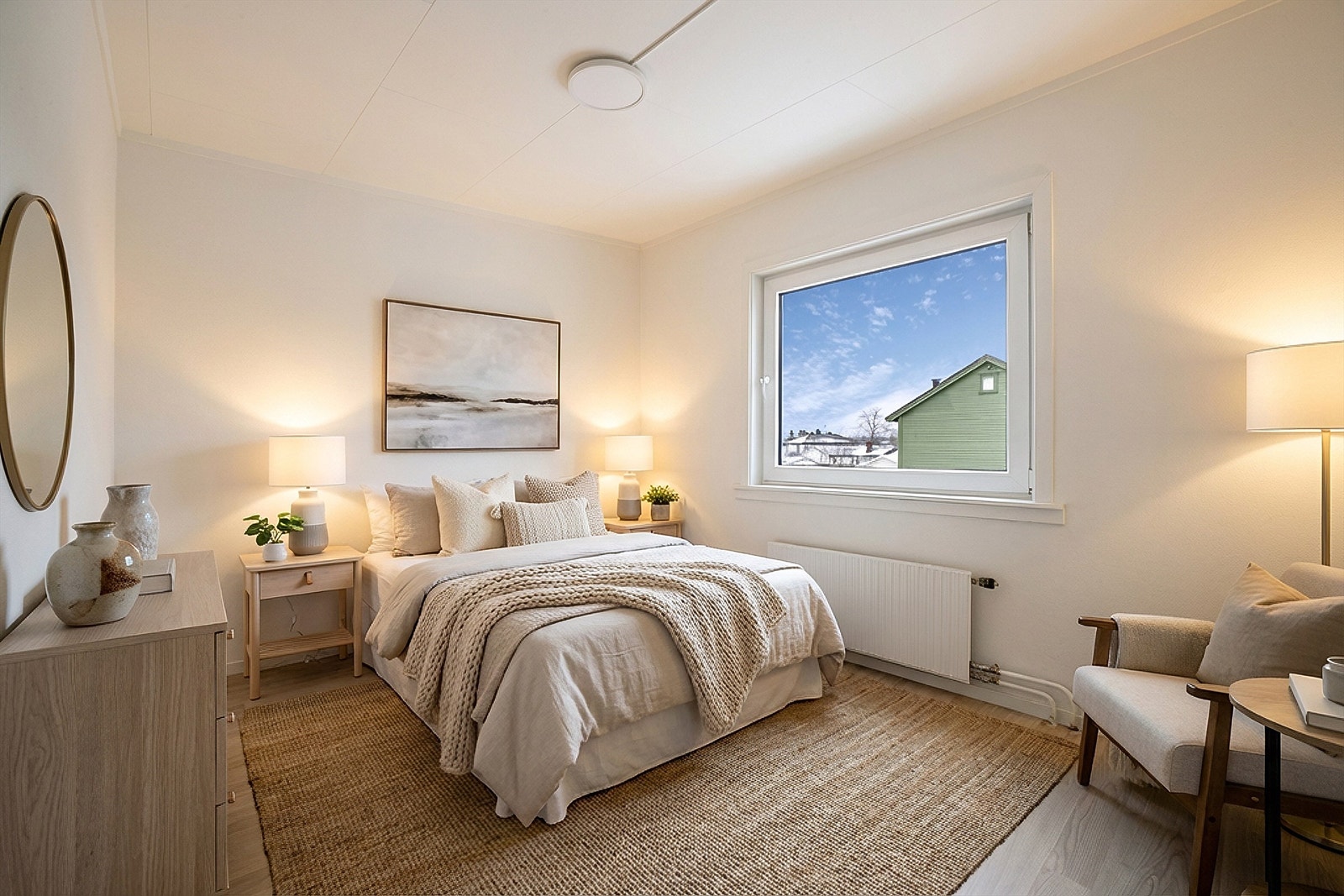 Soverom nr. 2 i 2. etasje. (Digitalmøblert) Galleribilde