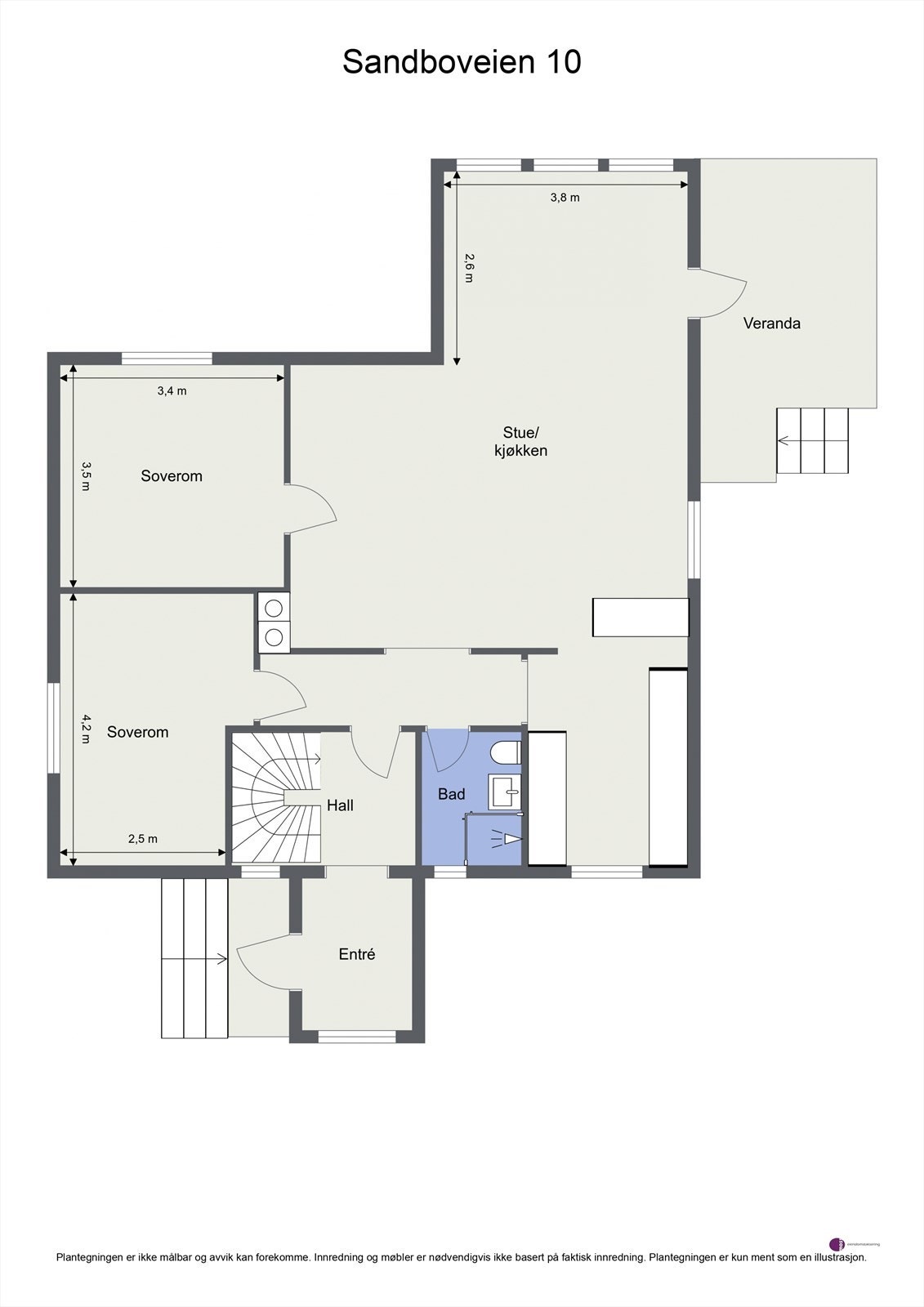 Plantegning - 1. etasje Galleribilde