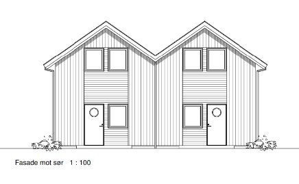 (Mulig) Fasade mot innkjørsel/inngangsparti i sør Galleribilde