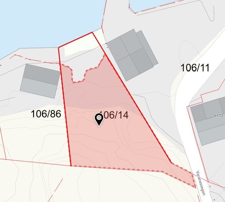 Kart med ca. tegnede linjer mot brygge (PS! Kan avvike noe) Galleribilde