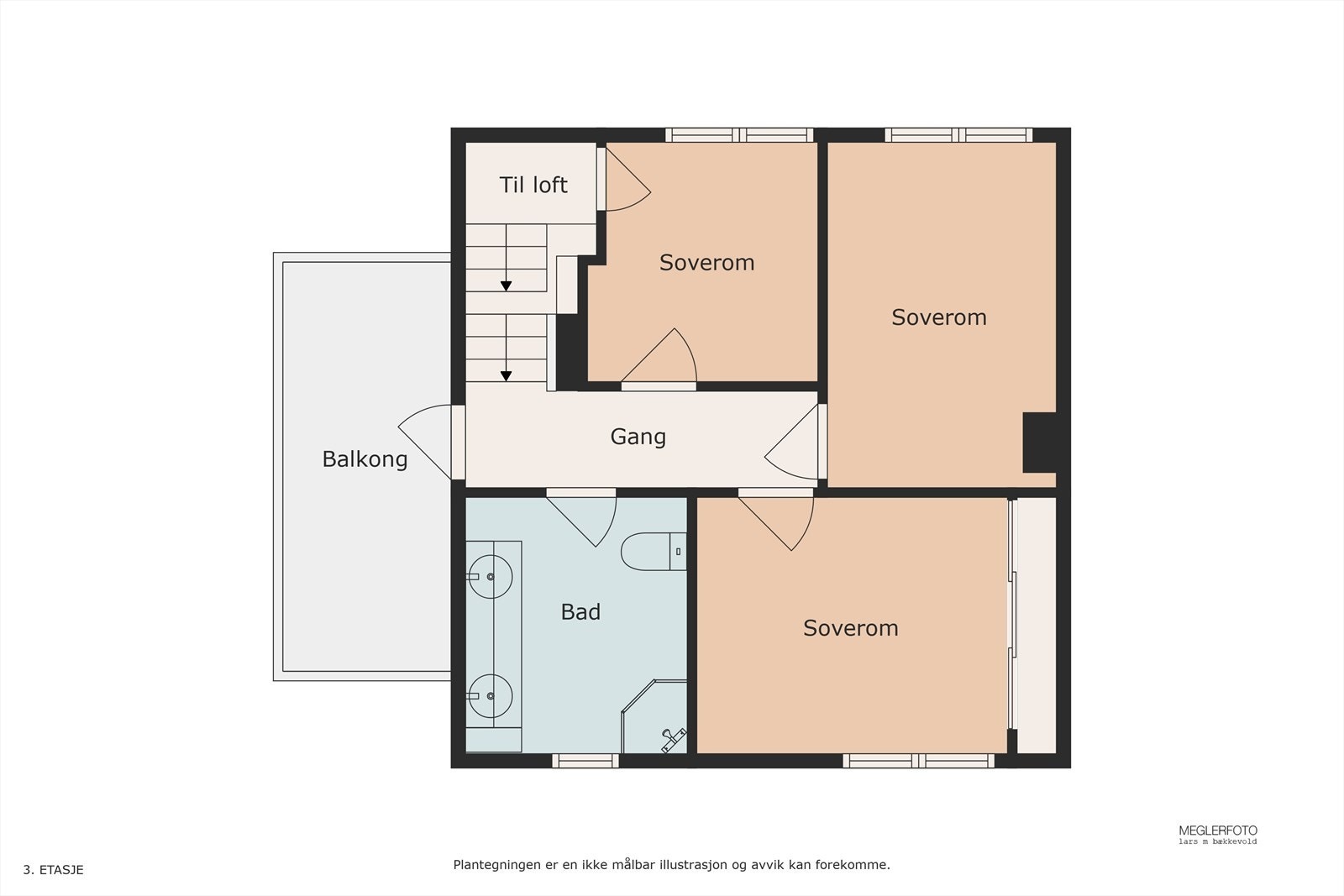Plantegning 2. etasje Galleribilde