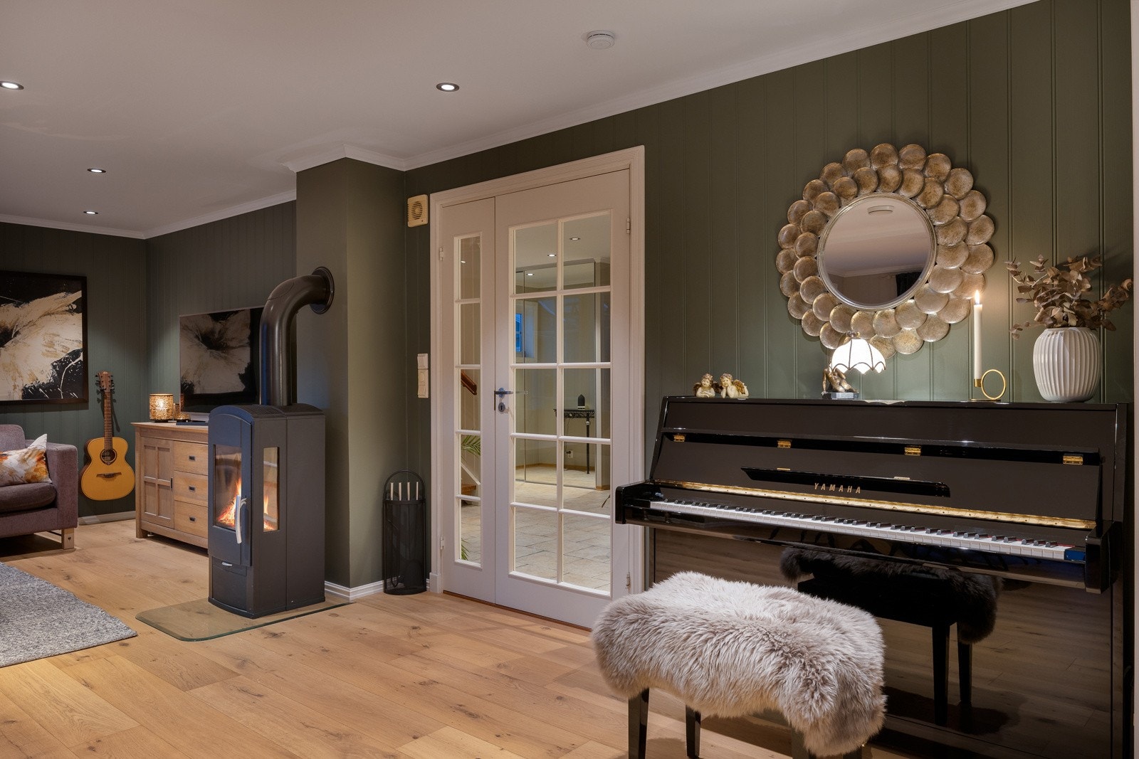 Herlig kvedsstemning i stuen. Galleribilde