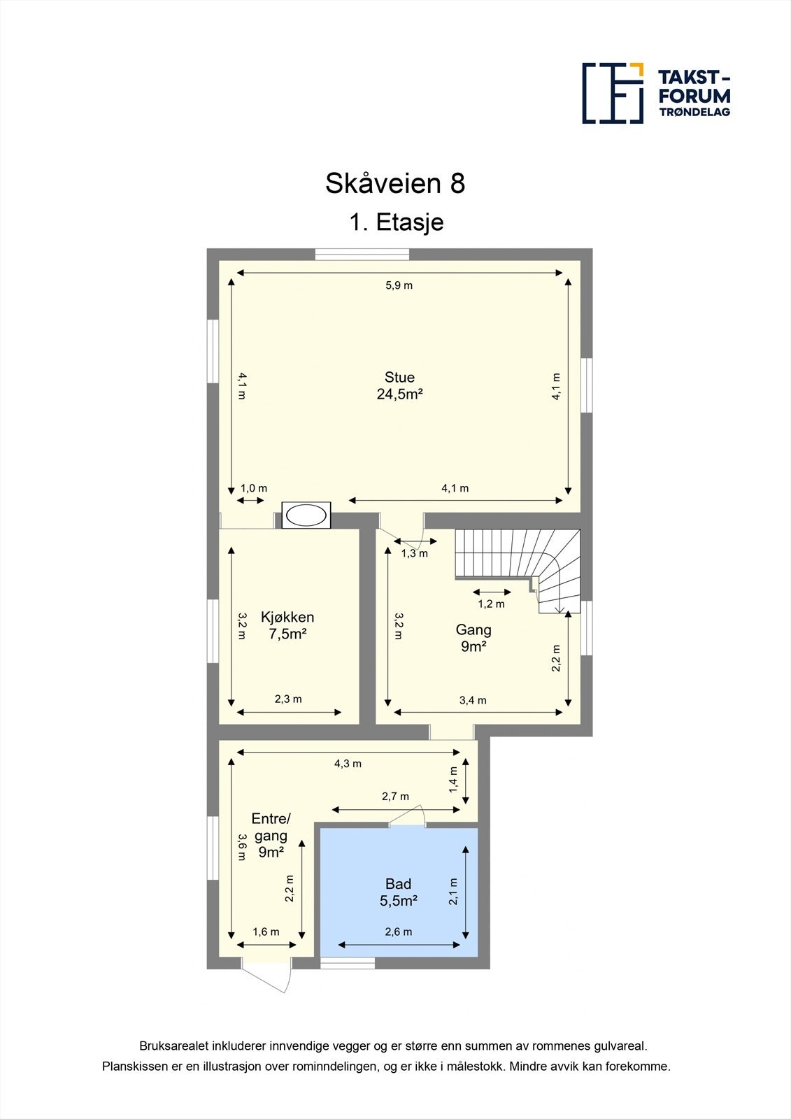 Planskisse Galleribilde