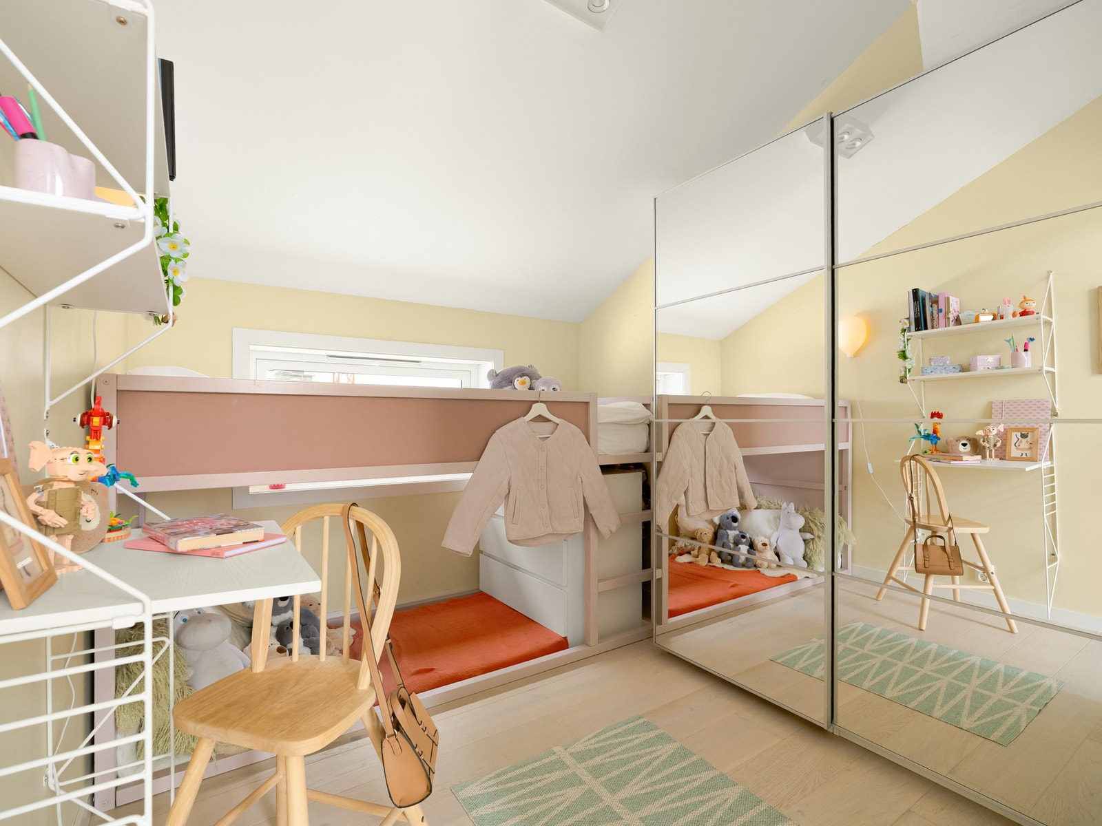 Og her er vi på de siste av de tre soverommene her oppe. Galleribilde