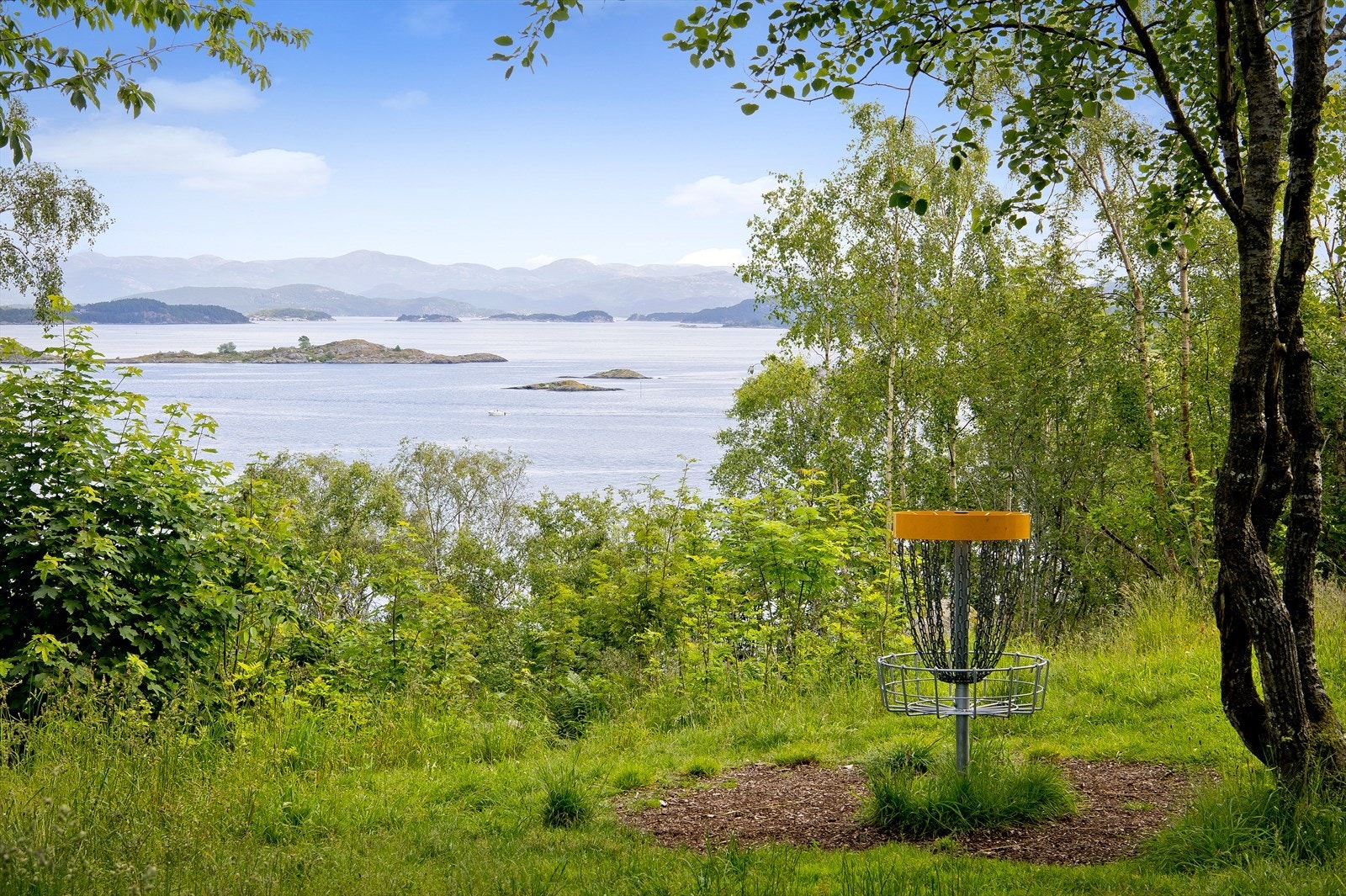 Man finner også discogolf bane like ved. Galleribilde