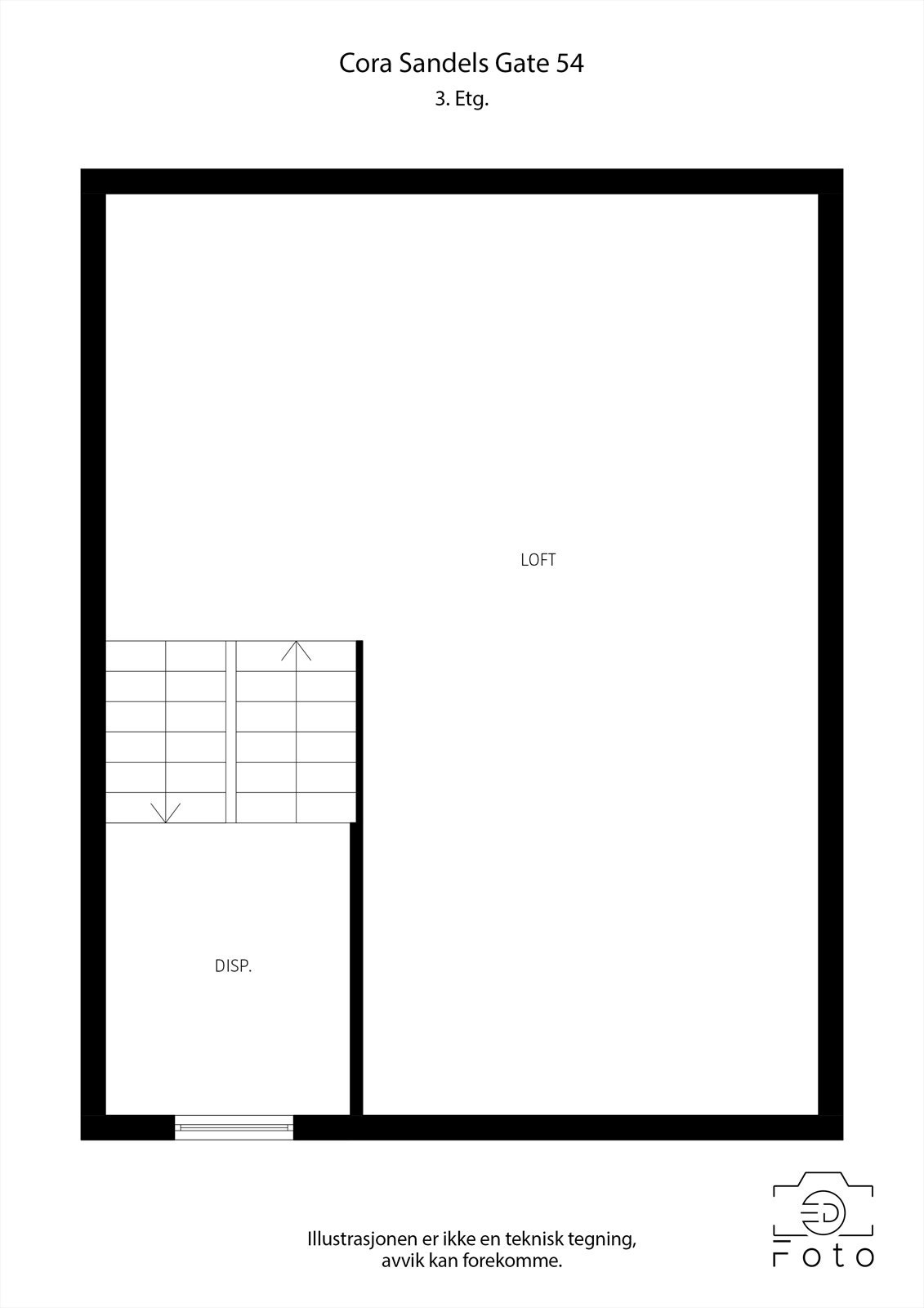 Plantegning loft Galleribilde