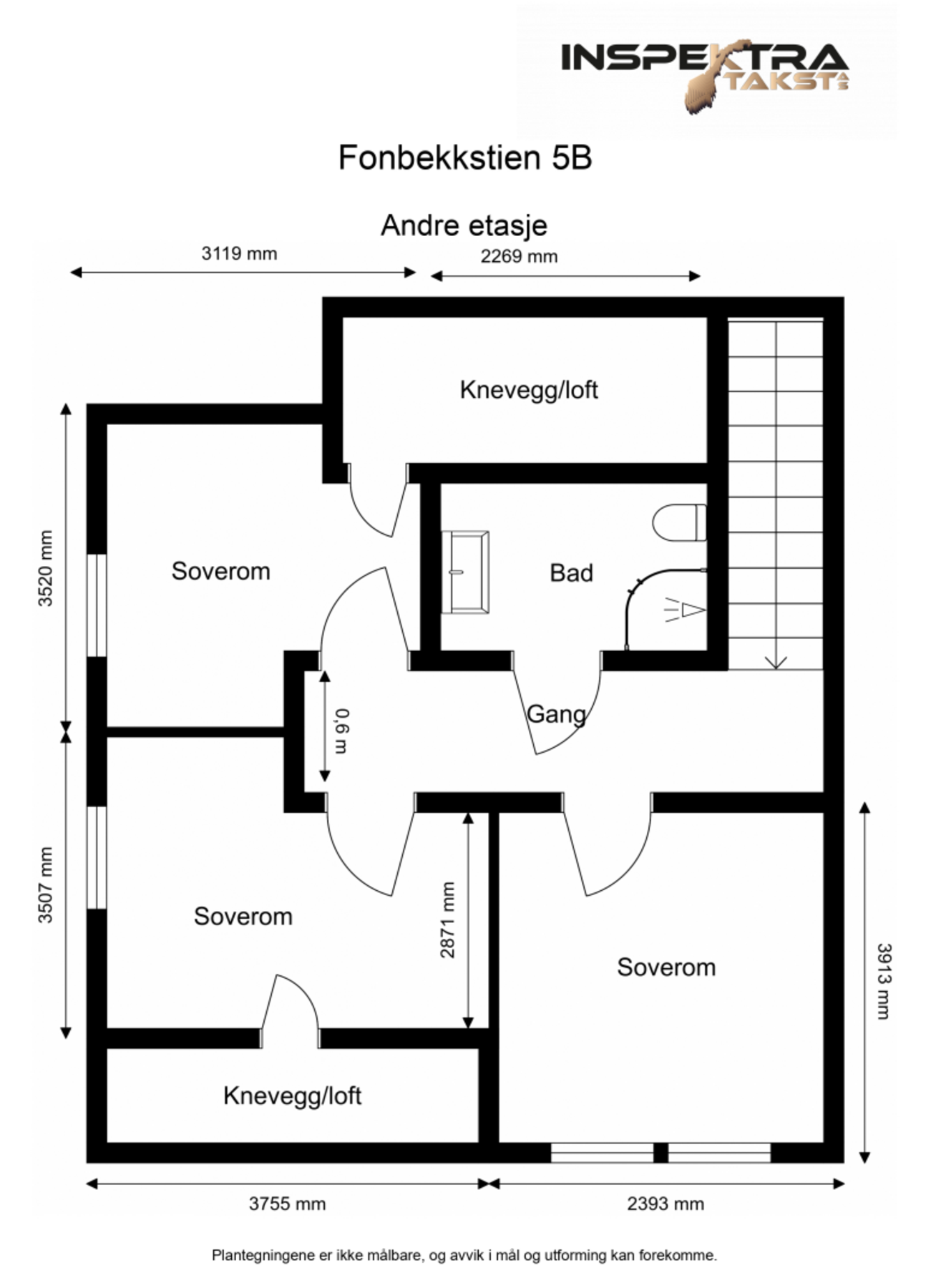 Plantegning 2. etasje Galleribilde