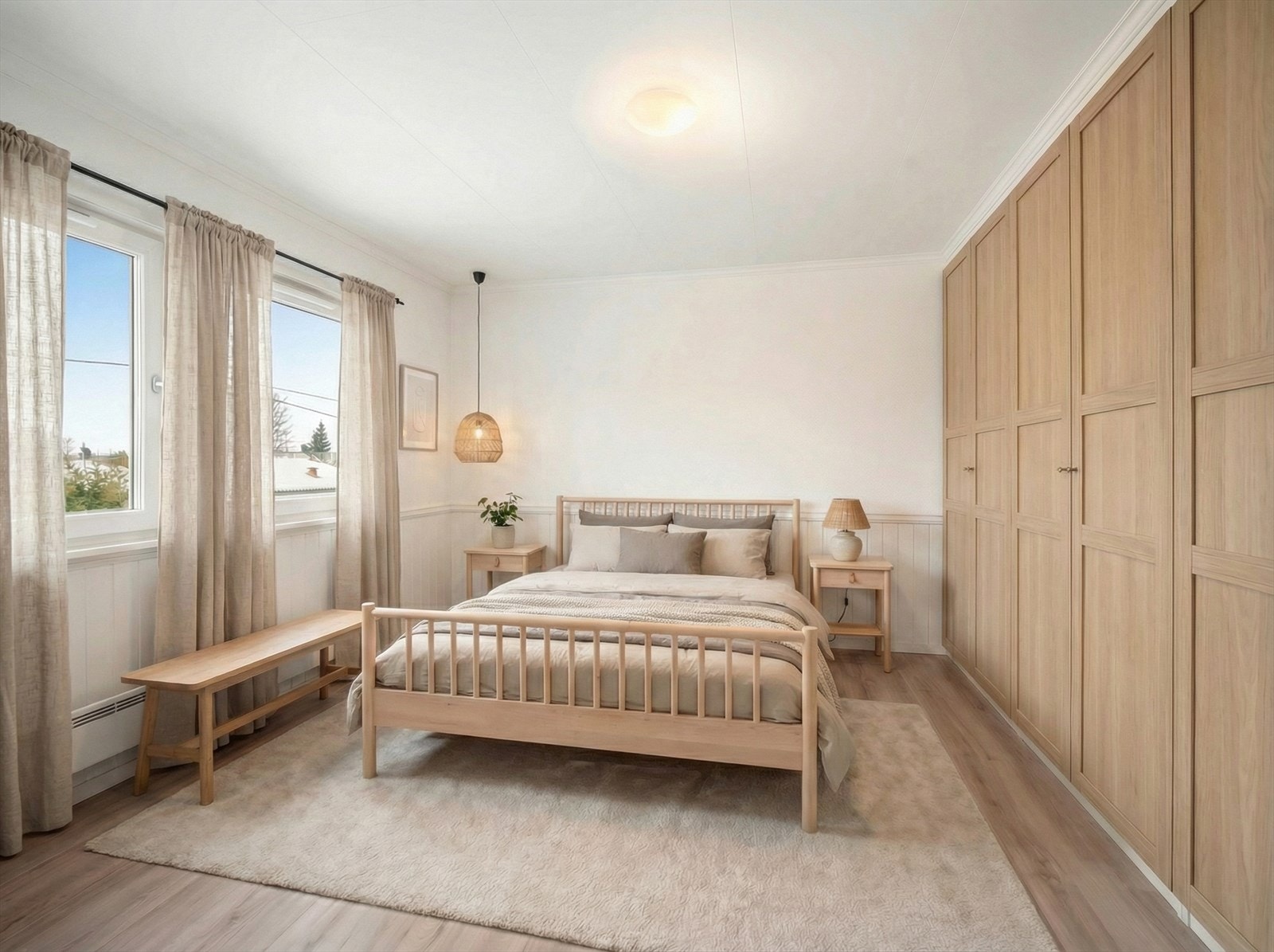 Soverom - digitalt stylet/pusset opp Galleribilde