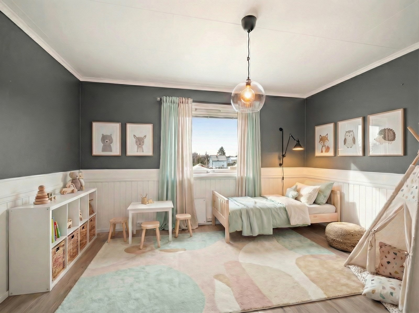 Soverom - digitalt stylet Galleribilde