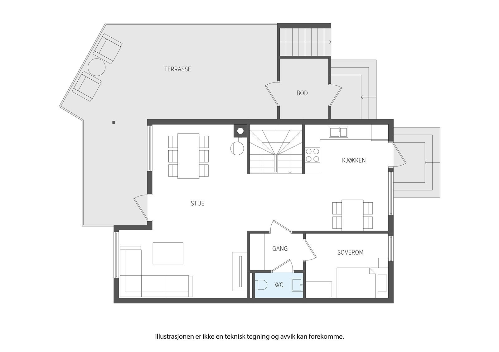 Plantegning 2. etasje. Galleribilde