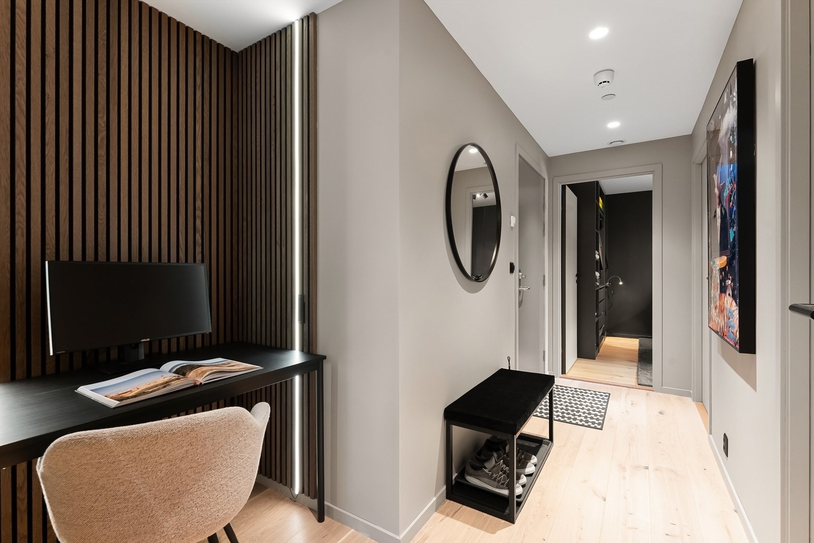 Gang med adkomst til bod. Galleribilde