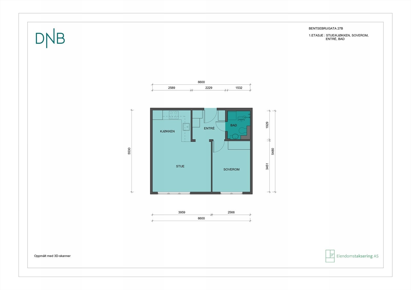 Planskisse Galleribilde