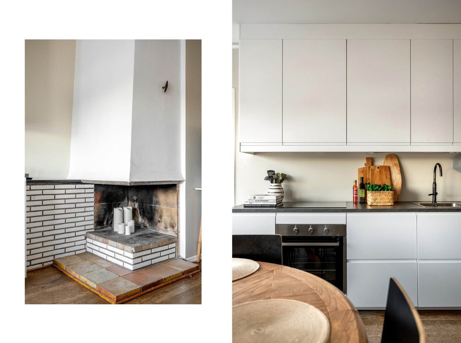 Leiligheten er malt i lyse og nøytrale farger. Galleribilde