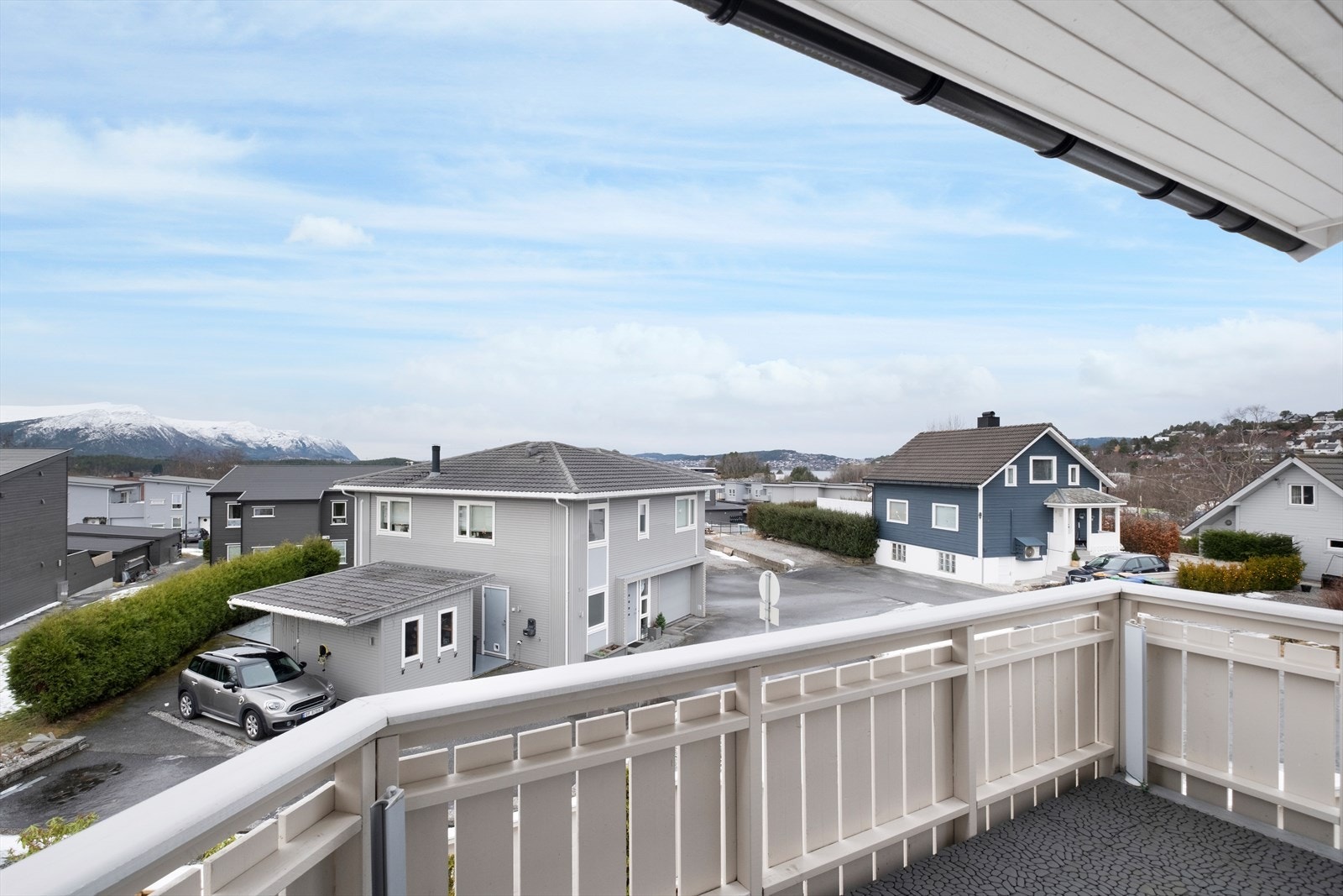 Fin utsikt fra vestvendt balkong Galleribilde