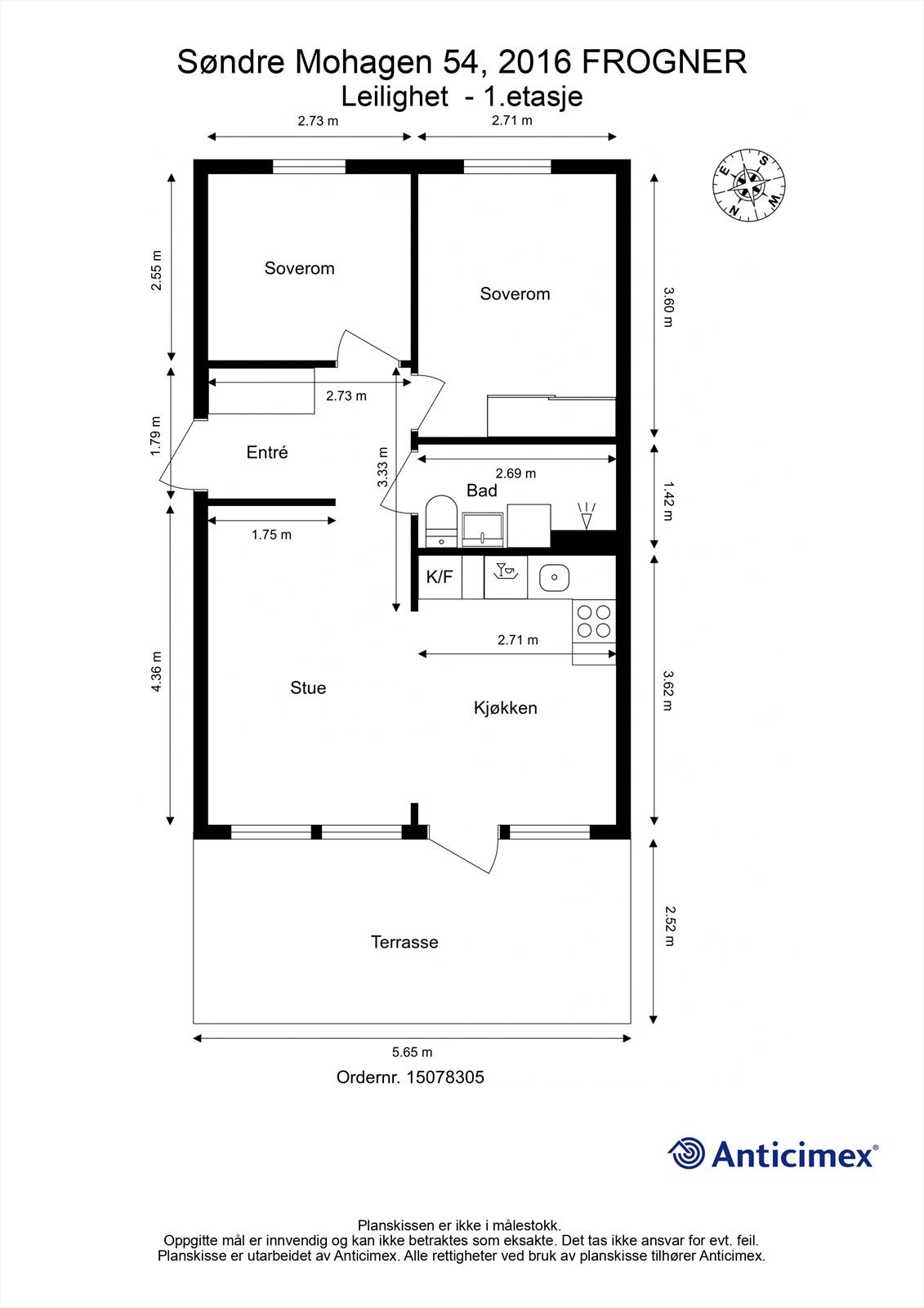 Plantegning 1.etasje Galleribilde