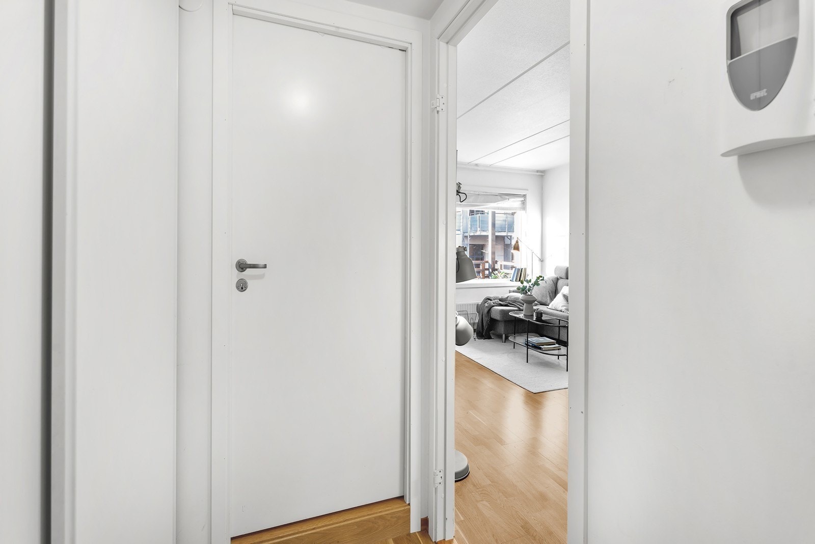 Entre med adkomst til bad og stue Galleribilde