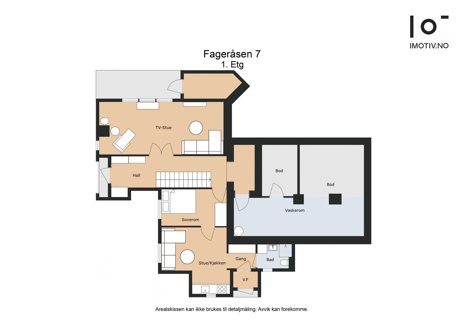 Underetasje og hybel. Galleribilde