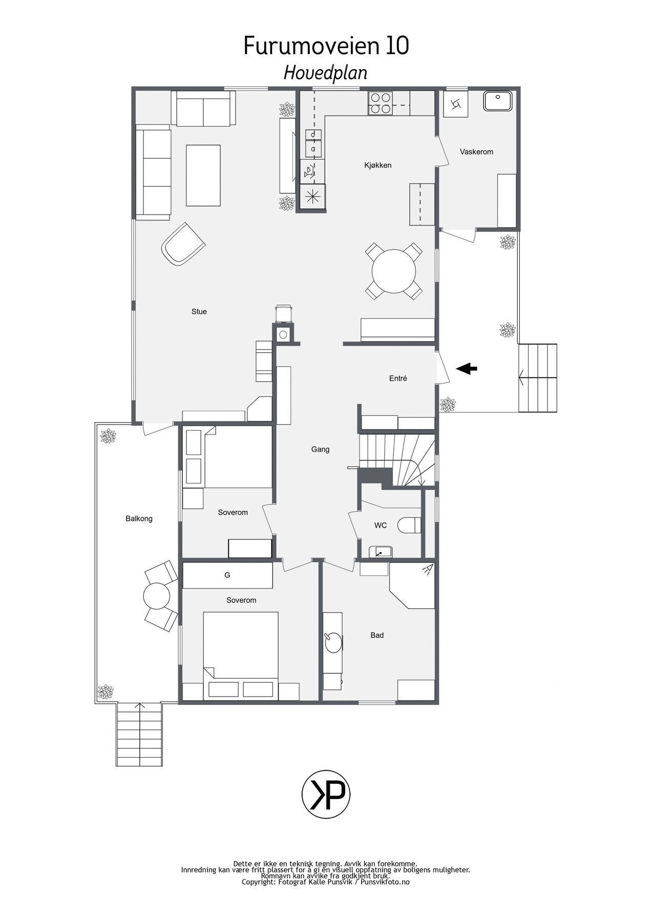 Plantegning hovedplan Galleribilde