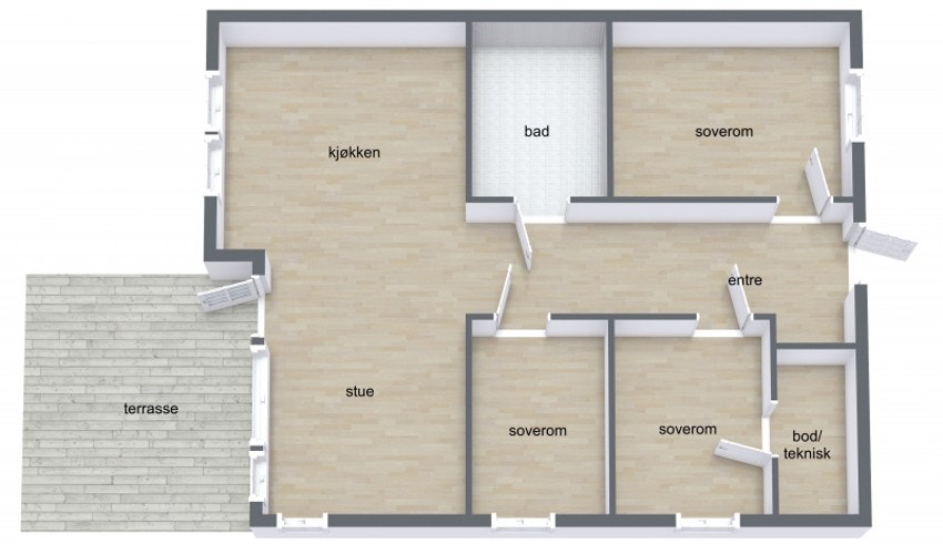 Plantegning Galleribilde