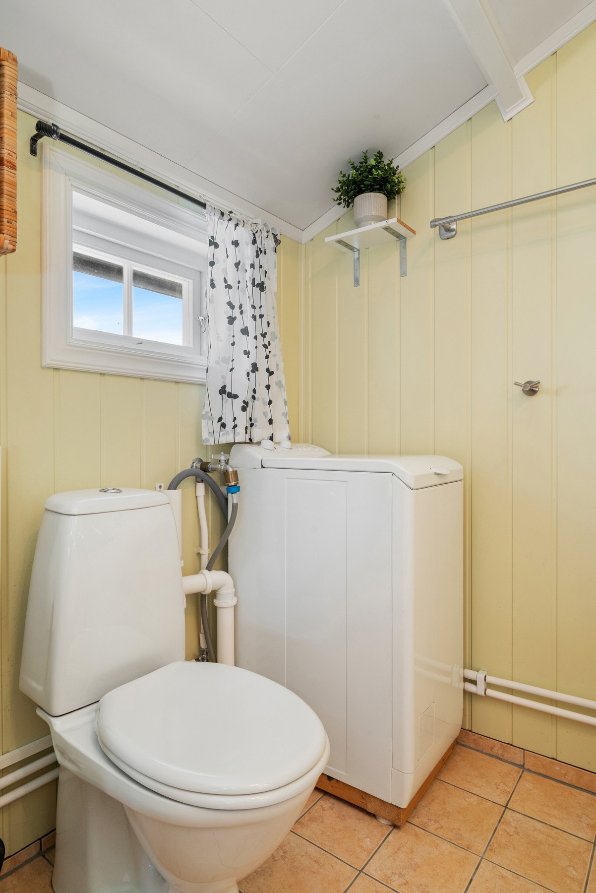 Her er det opplegg for vaskemaskin. Galleribilde