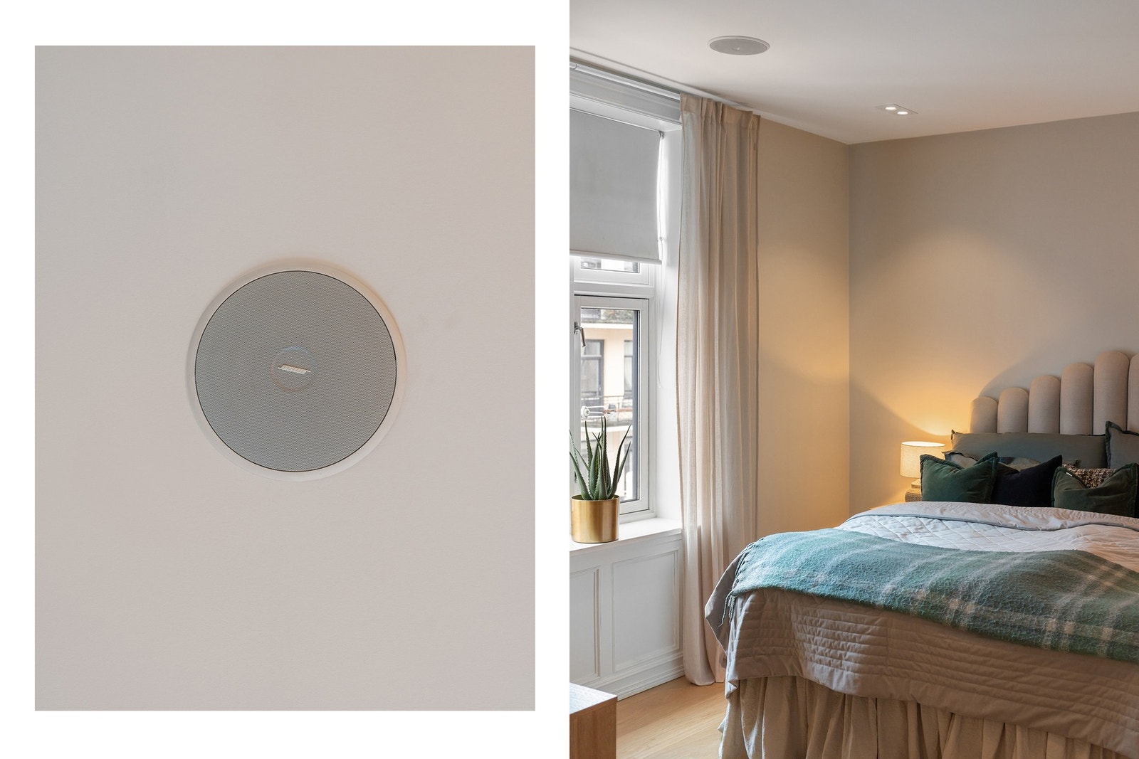 Videre er det etablert høyttalersystem fra Bose i tak, som strekker seg gjennom gang, kjøkken og hovedsoverom. Galleribilde