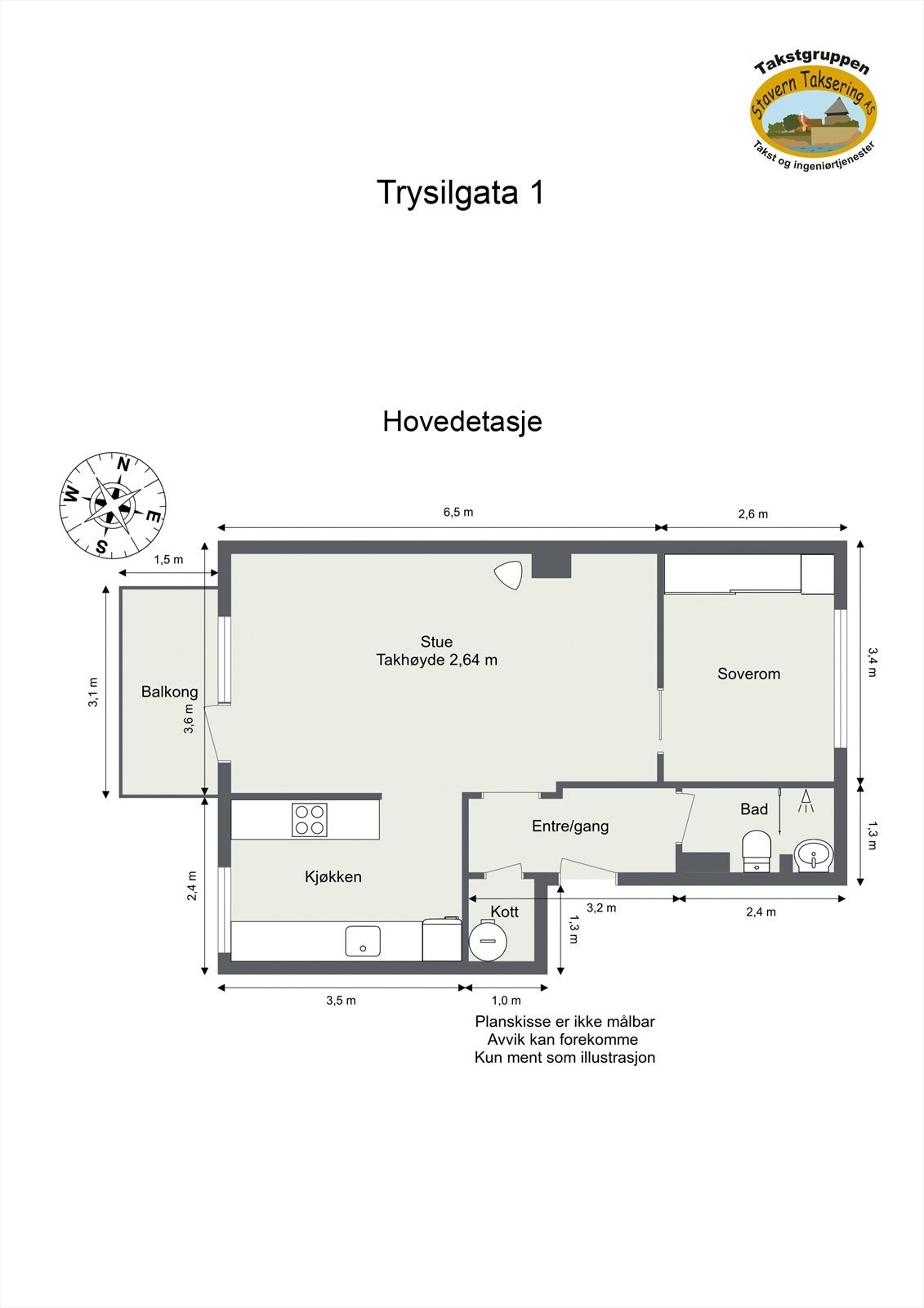 Leiligheten disponerer både lofts-og kjellerbod. Galleribilde