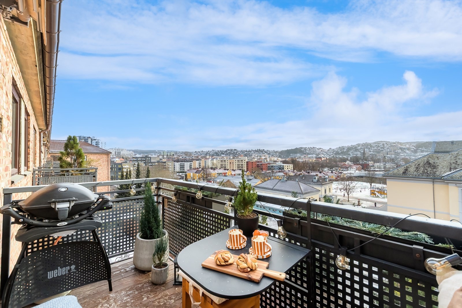 Her har du en herlig vestvendt balkong. Galleribilde