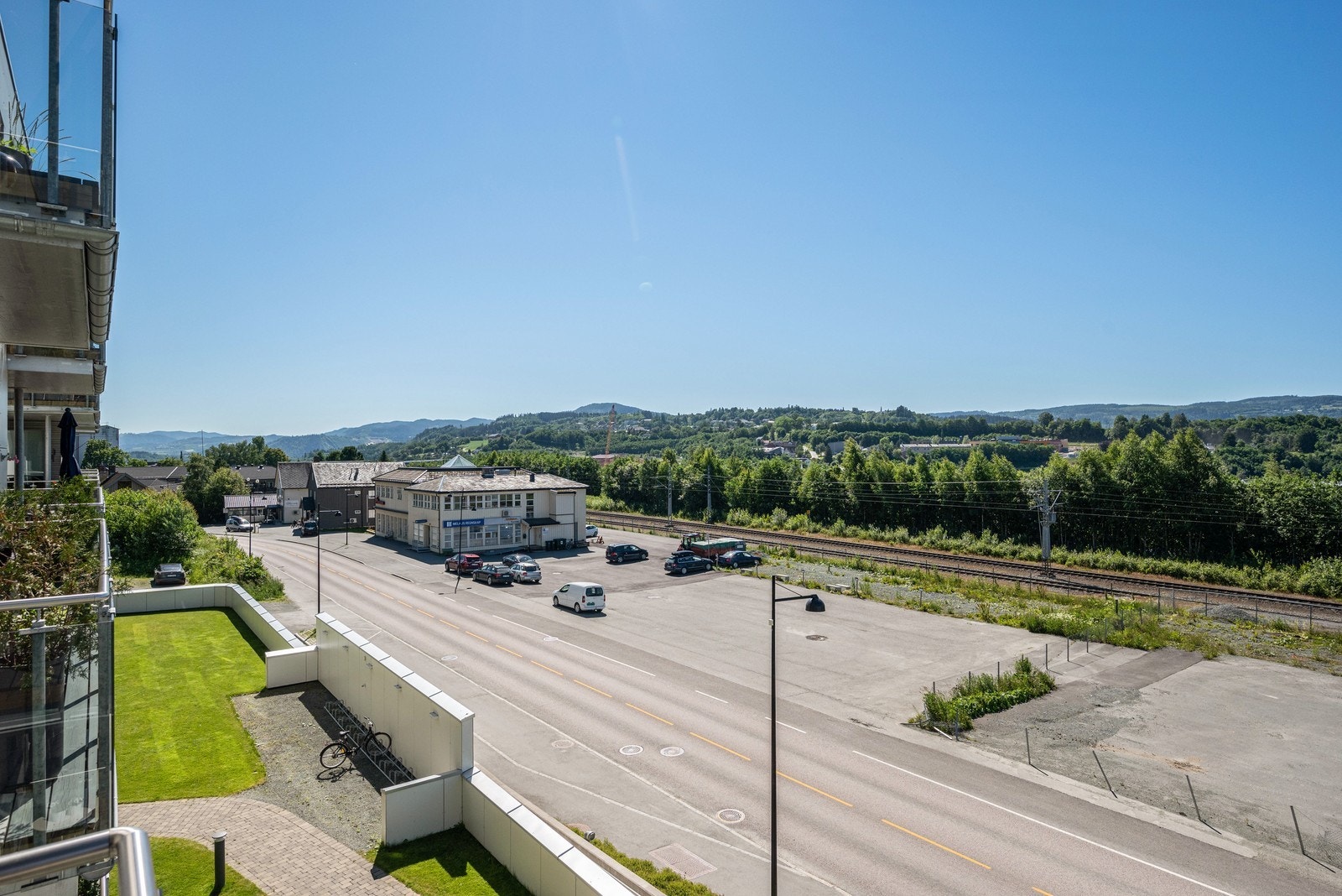 Utsikt fra balkong Galleribilde