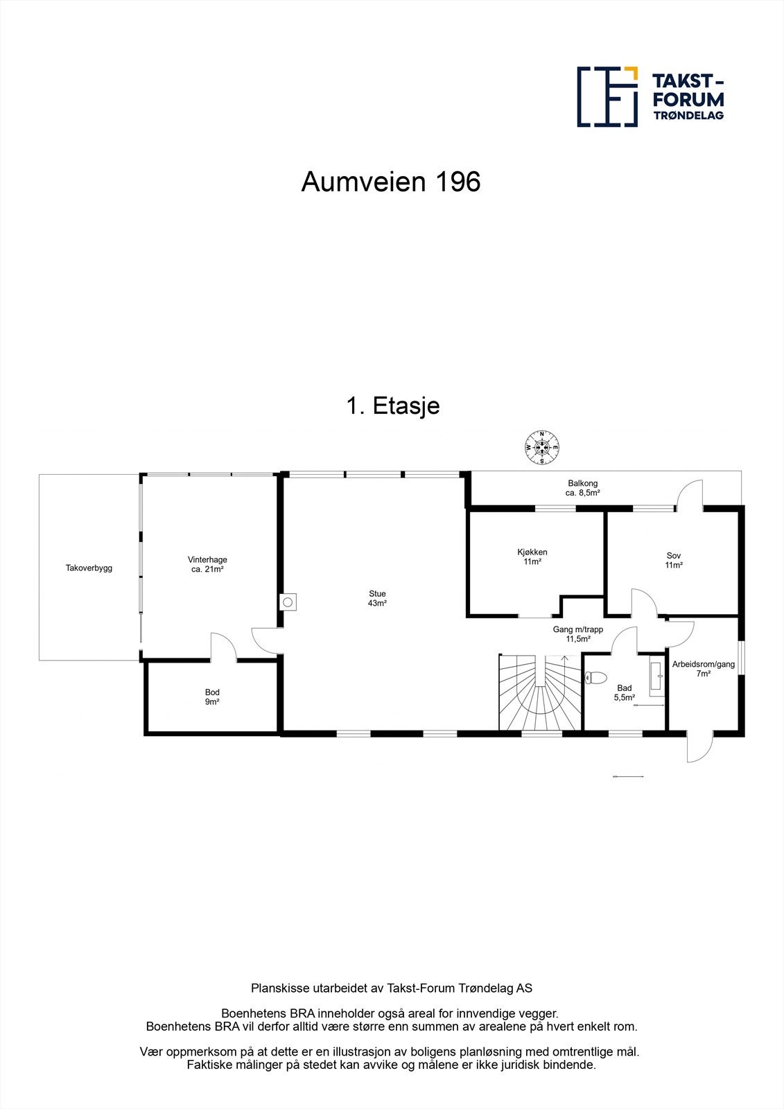 Planskisse 1. etasje. Galleribilde