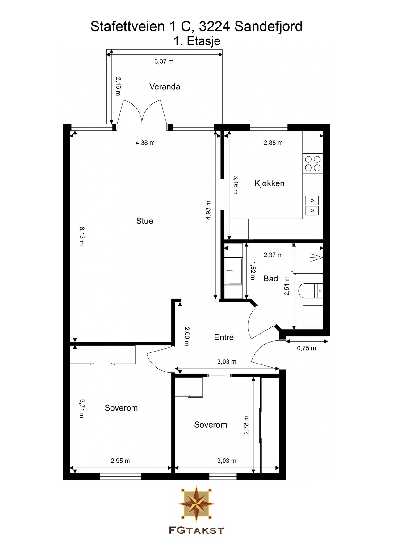 Planløsning 1.etasje Galleribilde