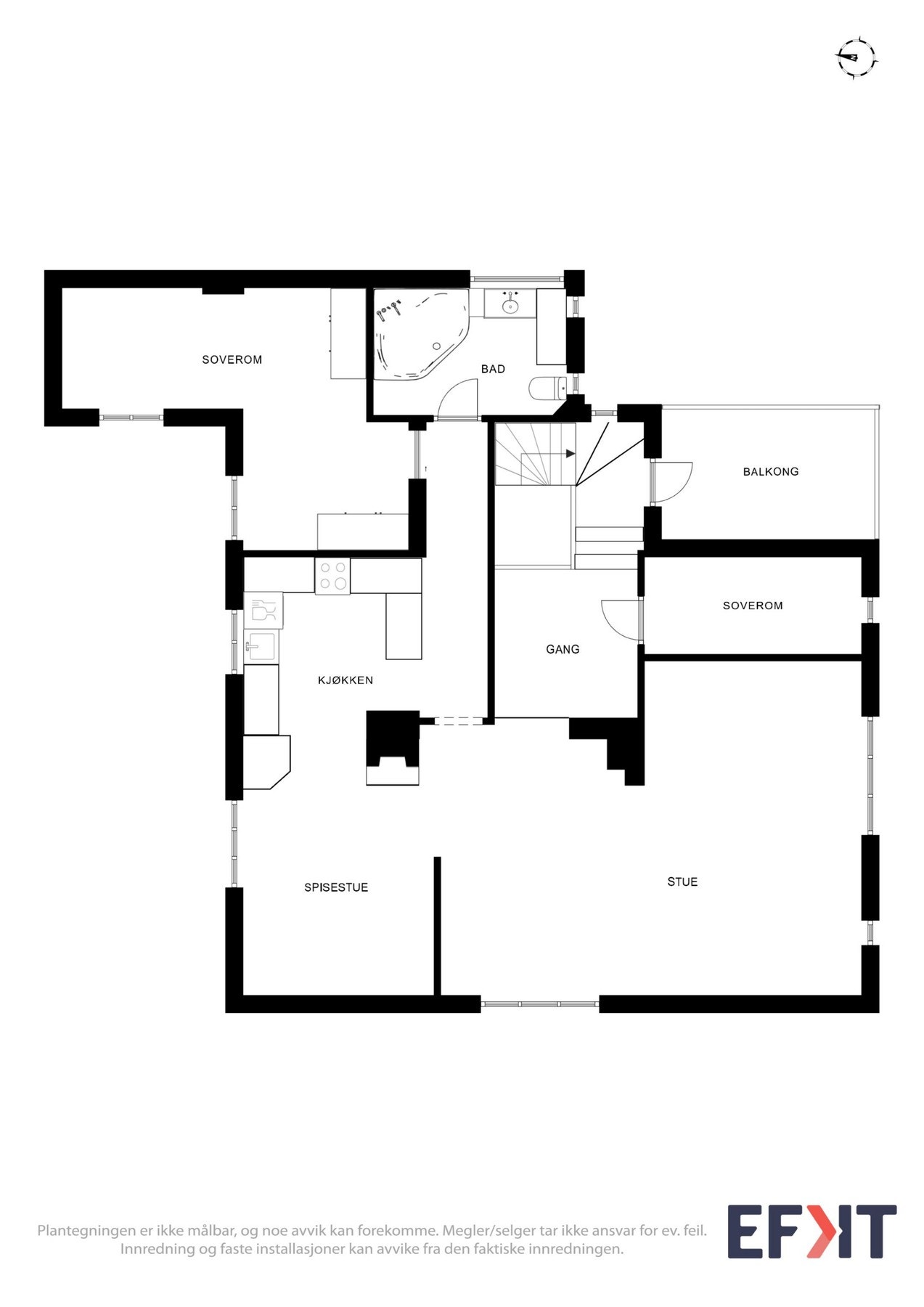 Planskisse 2. etg. Galleribilde