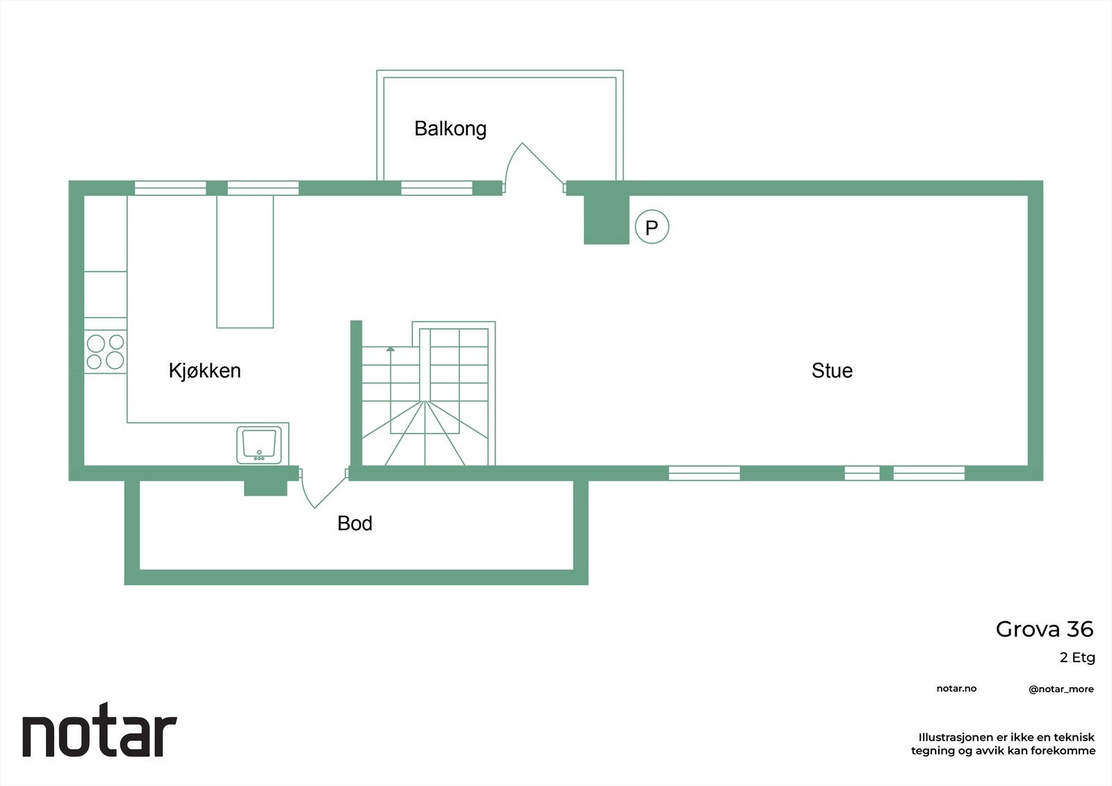 Planskisse 2. etasje Galleribilde