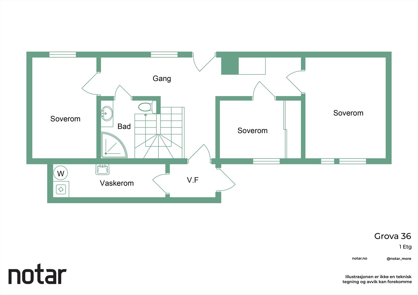 Planskisse 1. etasje Galleribilde