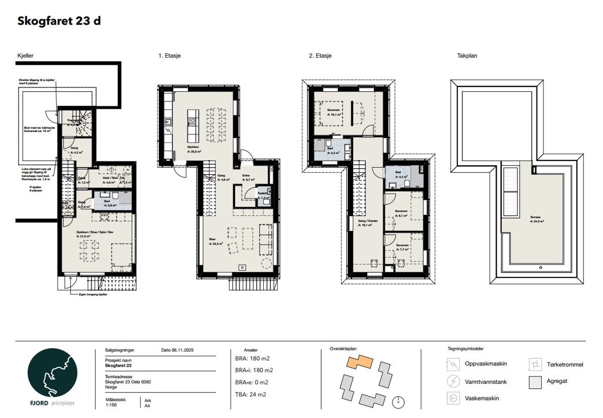 Arkitekttegning - Som bygget Galleribilde