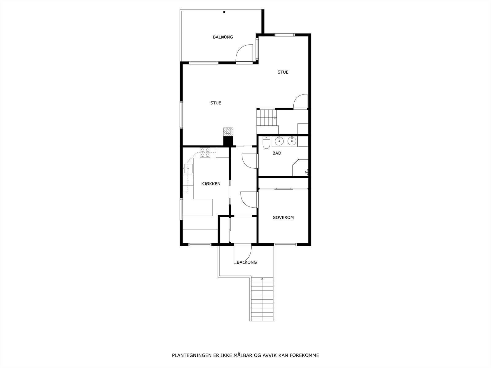 Plantegning 1.etg. Galleribilde