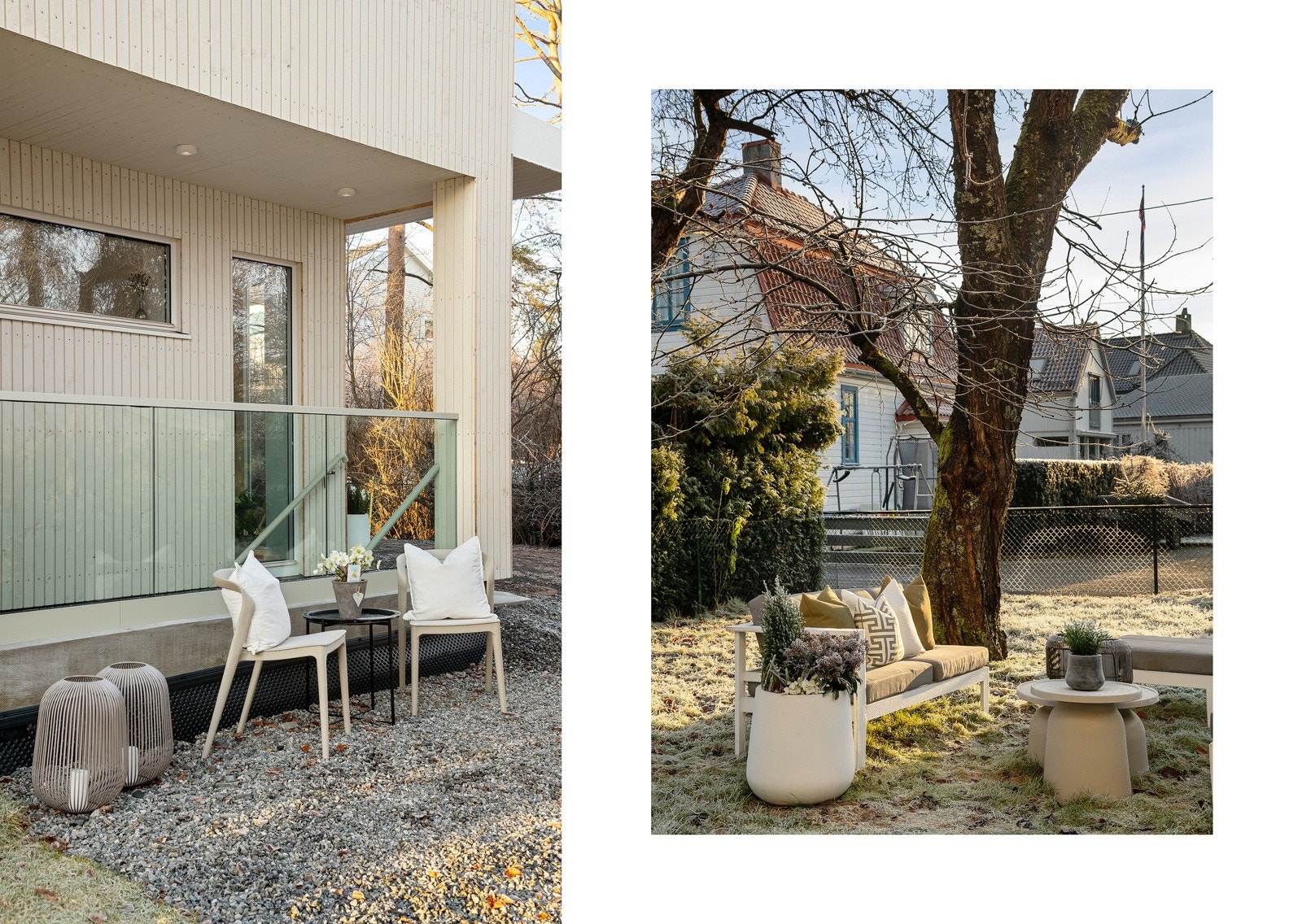 Eiendommen har solrike uteplasser, separat inngang til kjeller og området foran trappen til kjelleren har varmekabler med sensorstyring. Galleribilde